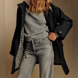 Sezane Hugo Black Parka